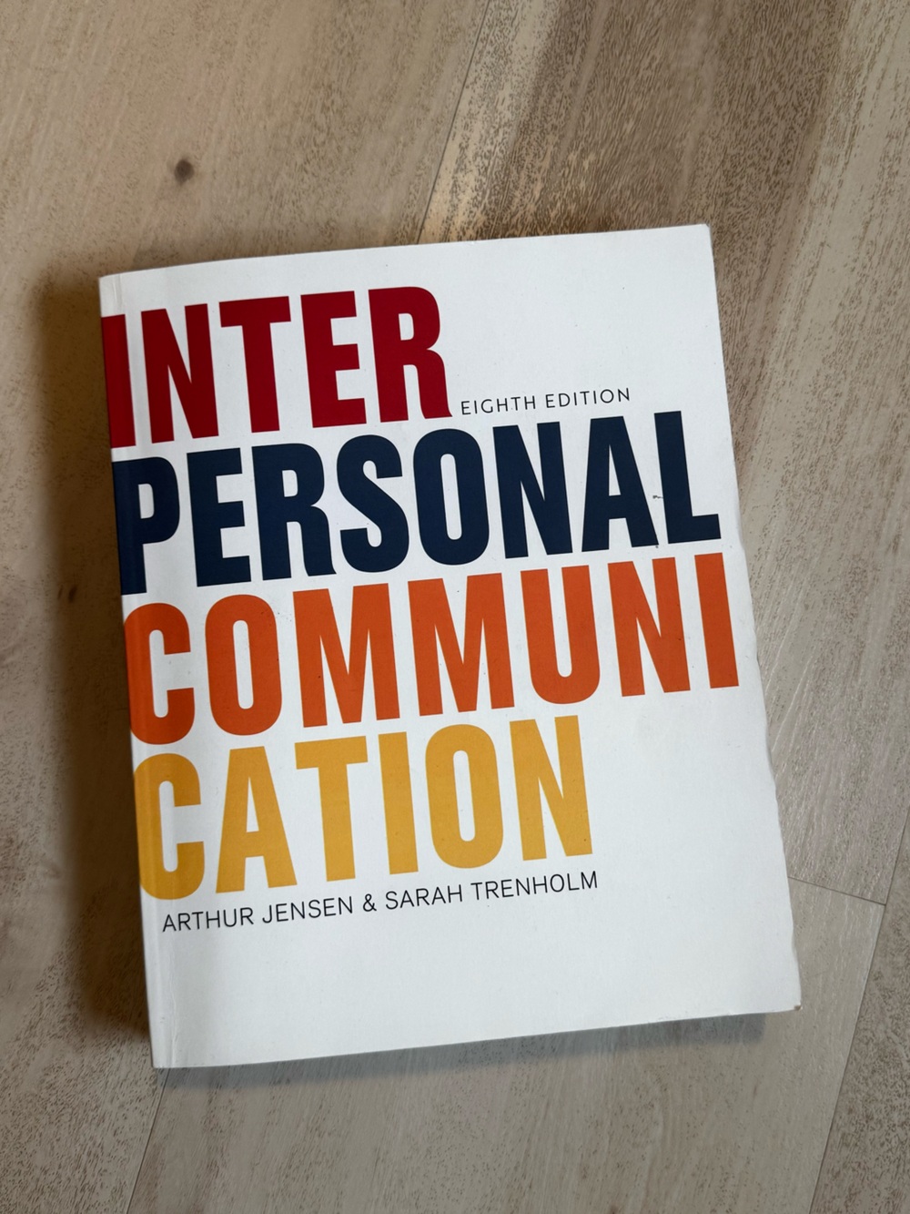 Interpersonal Communication (8th Edition) – Arthur Jensen & Sarah Trenholm